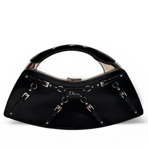 Christian Dior Black Bondage Handbag By John Galliano 2000